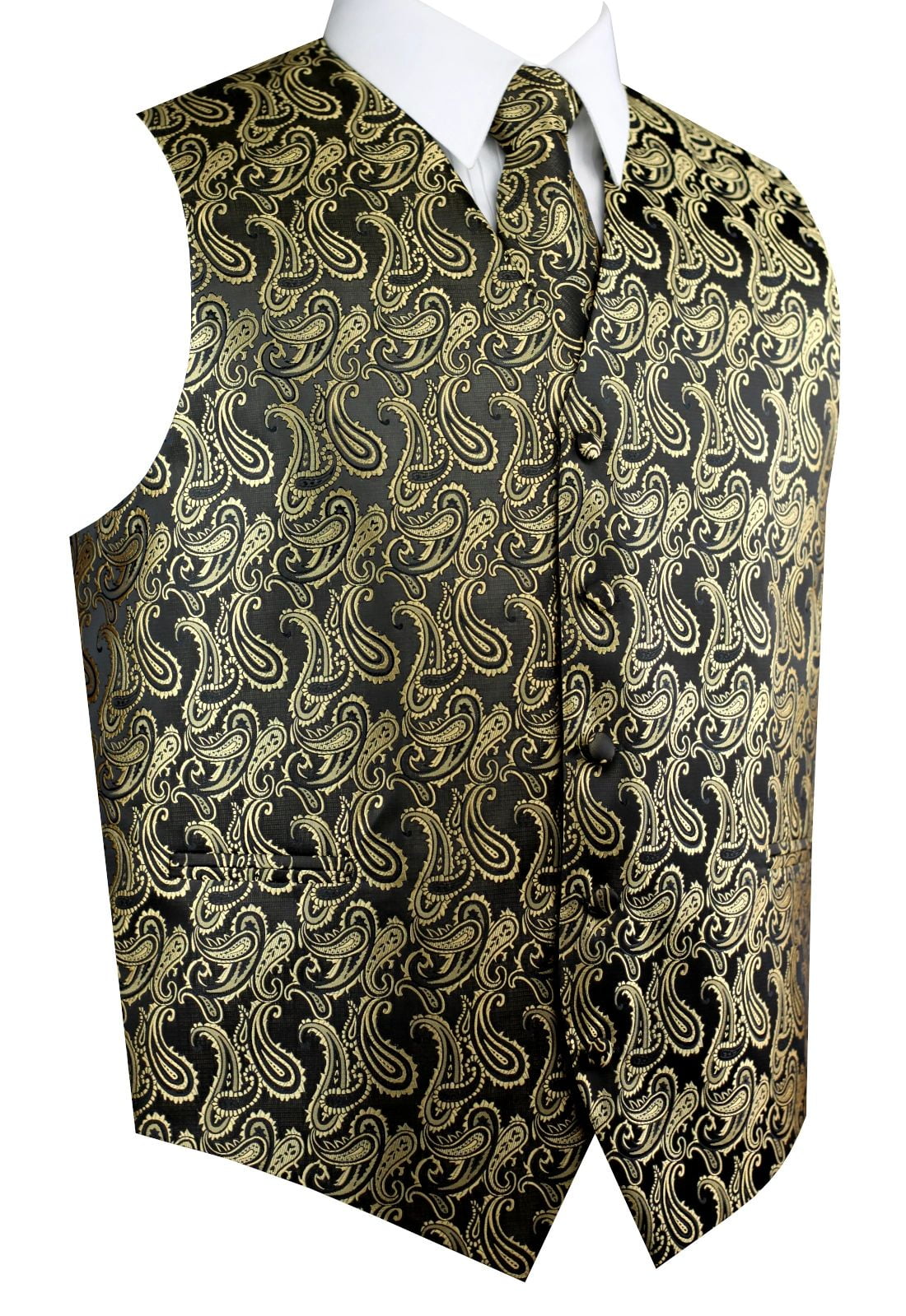 5XL Tie and Hanky Set XS Mens Animal Print Tuxedo Formal Vest 