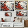 thumbnail image 4 of Designart "Ukiyoe Dreams Reverie of a Woman in Japon Art III" Japan Art Floater Framed Canvas Print, 4 of 7