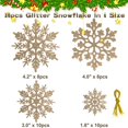 thumbnail image 3 of CUITING GuassLee 36 Pack Plastic Silver Snowflake Ornaments   Hanging Decorations for Christmas Tree, 3 of 7