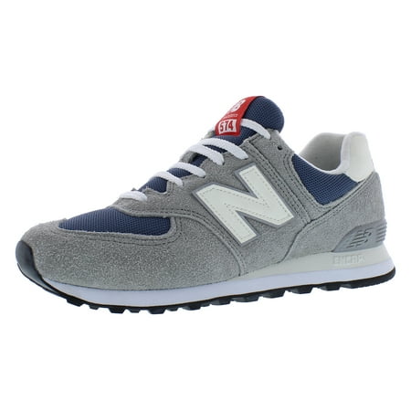 New Balance Mens WL574 Core Plus Collection Sneakers, M11.5/W13, Shadow Grey/Sea Salt