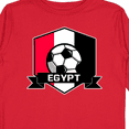 thumbnail image 4 of Inktastic Soccer Egypt Flag Banner Boys or Girls Long Sleeve Toddler T-Shirt, 4 of 5