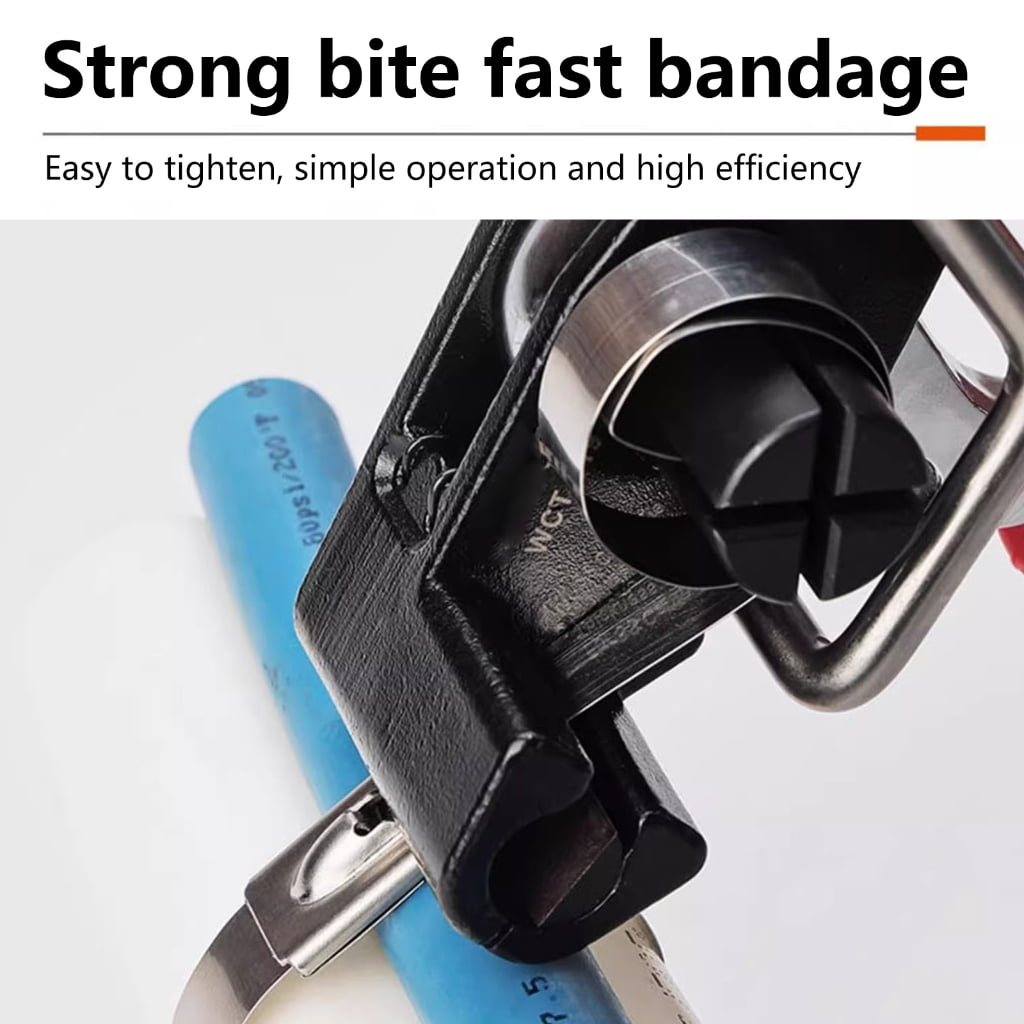 MOMOJIA Effective Steel Cable Tie Guns Metal Zips Tie Tightener Tensioning Cutting Tool