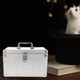 thumbnail image 1 of Minkissy Carrying Box Tool Storage Case Aluminum Silver Multifunctional 1Set for Magicians, 1 of 6