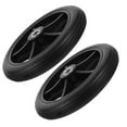 thumbnail image 1 of BESTYASH 2 Ensembles de Roues Solides pour Fauteuil Roulant en Caoutchouc Noir pour Conduite Fluide, 1 of 8