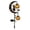 As shown68, variant on Hummingbird Moon Solar Garden Stake Light, Waterproof Half Moon LED Pathway Decor, Hanging Globe Ball Metal Crescent for Outside Yard Patio Lawn Outdoor Decor
