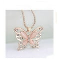 thumbnail image 6 of Meitianfacai Necklaces for Women Valentine's Day Gifts Fashion Womens Lady Rose Gold Opal Butterfly Pendant Necklace Sweater Chain Hot, 6 of 6