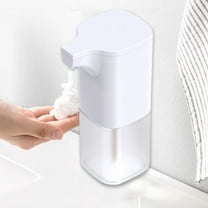 350ml Automatic Foam Soap Dispenser, Touchless Sensor, Waterproof, Wall-Mounted or Desktop, Battery-Powered, Bathroom Kitchen