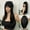 WL1119-1, variant on Light Wine Red Synthetic Wigs With Bangs for Women Long Straight Hair Wig Natural Cosplay Party Heat Resistant