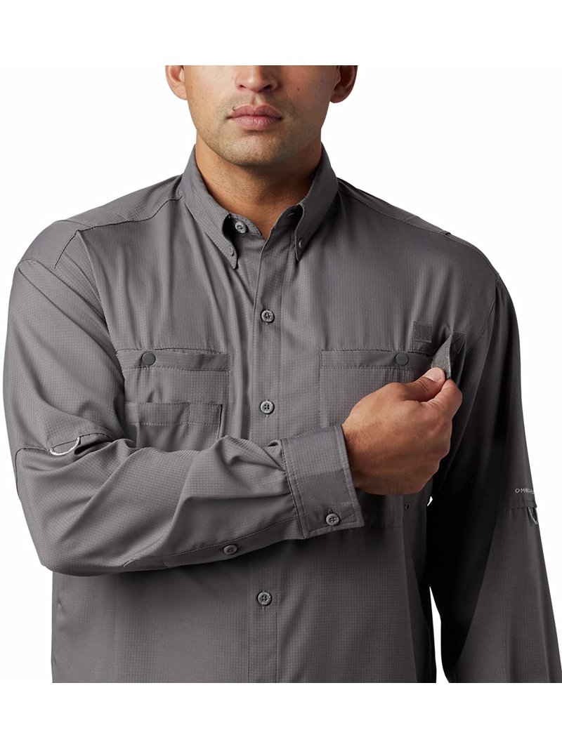 Columbia Men's PFG Tamiami II Long Sleeve Fishing Shirt - UPF 40 Sun Protection