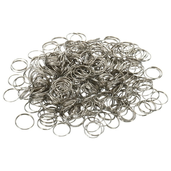 Uxcell 12mm/0.5" OD Chandelier Split Rings Split Circular Ring Clips Silver 400 Pack