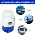 thumbnail image 3 of ZEPARO 1100GPH Automatic Submersible Boat Bilge Water Pump with Float Switch for Boat, 3 of 4