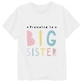 thumbnail image 5 of ibiyuan Big Sister Shirts for Girls Toddler Girls Promoted To Girls Outfit T-Shirt Big Sis Announcement Short Sleeve Toddler Girl Shirts 2t Big Sister Gift Tee Girls Tops Size 6, 5 of 5