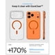 thumbnail image 4 of Funda transparente Spigen para iPhone 17 Pro con MagFit naranja, 4 of 9