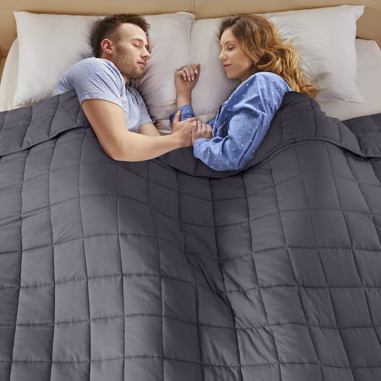 Teler Weighted Blanket for Adults 15lbs Twin Size Cooling Breathable Heavy Blanket for Summer Sleeping Walmart