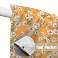 thumbnail image 4 of Spring Botanical Swag Valances for Windows 2 Pack, Kitchen Window Curtains 36 Inch Length, Watercolor Floral Flowers Botanical Yellow Privacy Swag Curtains for Living Room/Bathroom 36"x36", 4 of 8