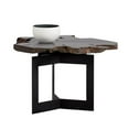 thumbnail image 4 of Home Square Wyatt 31" Modern Wood End Table with Steel Frame in Brown - Set of 2, 4 of 10