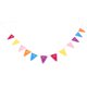 thumbnail image 1 of KAKOWELY Bandera mexicana de cumpleaños, de fieltro, de tela no tejida, para piñata, pancarta de carnaval, banderín del Día de los Muertos, bandera triangular para decoración de pared de fiesta., 1 of 4