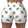 thumbnail image 2 of Picia Bee Printed Workout Shorts for Women Seamless Scrunch Butt Lifting High Waisted Yoga Gym Booty Running Moisture-wicking Short Pants-X-Large, 2 of 9