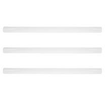 HEMOTON White PVC Artwork Tubes with Caps for Storage 3 Pieces 51CM Long 3CM Diameter