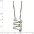 thumbnail image 5 of Chisel Stainless Steel Polished Fancy Twist Pendant on a Snake Chain Necklace - 18", 5 of 8