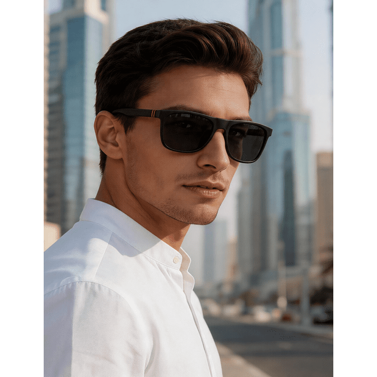 PUKCLAR Men's Polarized Sport Sunglasses, TR90 Frame photo 3