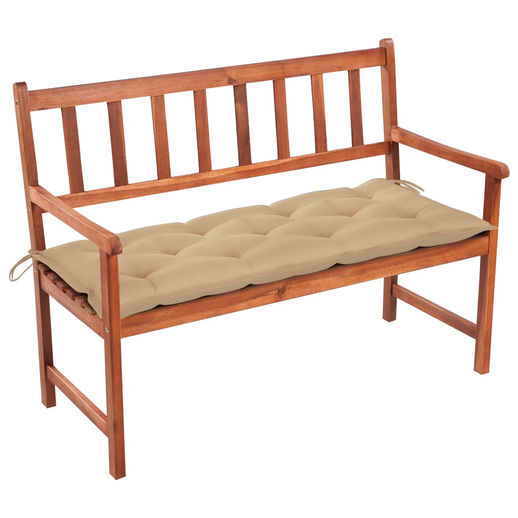 vidaXL Outdoor Patio Bench Wooden Garden Bench with Cushion Solid Wood Acacia - image 4 of 20