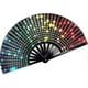 thumbnail image 1 of Hand Fan Lar Folding Fans For Festivals, Drag Esque Cute Holographic Rave Accessories For Women1pcs-urful, 1 of 3