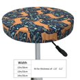 thumbnail image 2 of Reindeer Round Bar Stool Seat Covers, Elastic Round Chair Cover Stool Seat Slipcover Bar Stool Cushions Round Pad for 12-14 inch, 2 of 5