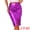 Dark Purple, variant on DARING DIVA Women's Holographic Shiny Metallic Midi Skirt XS Black