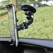 Multi-Angle Rotating Car Mount Tablet Holder Windshield J6Z Compatible With Amazon Kindle Fire HDX 8.9 HD 8.9 7 6, Kids Edition, DX, 8 10 - iPad Pro 9.7 Mini 4 10.5 3 Air 2