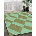 thumbnail image 3 of Ahgly Company Machine Washable Indoor Round Transitional Algae Green Area Rugs, 6' Round, 3 of 7