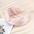 thumbnail image 6 of Unique Bargains 1 Pc Jacquard Embroidery Tie Headbands for Women Pink, 6 of 6