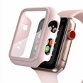 thumbnail image 2 of PZOZ Compatible for Apple Watch Series 3 / Series 2 Case with Screen Protector 38mm Accessories Slim Guard Thin Bumper Full Coverage Matte Hard Cover Defense Edge for iWatch Women Men GPS (Pink), 2 of 4