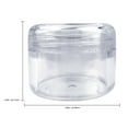 thumbnail image 3 of Beauticom 900 Pieces 30G/30ML(1 Oz) Round Clear Plastic Container Jars with Rounded Edge Top Lid - 900 Jars, 3 of 3