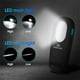 thumbnail image 3 of Linterna LED SMD ABS, luz de trabajo plegable con gancho para colgar, soporte ajustable, lámparas recargables por USB, herramienta de iluminación para montar Inevent OD003610-00B, 3 of 7