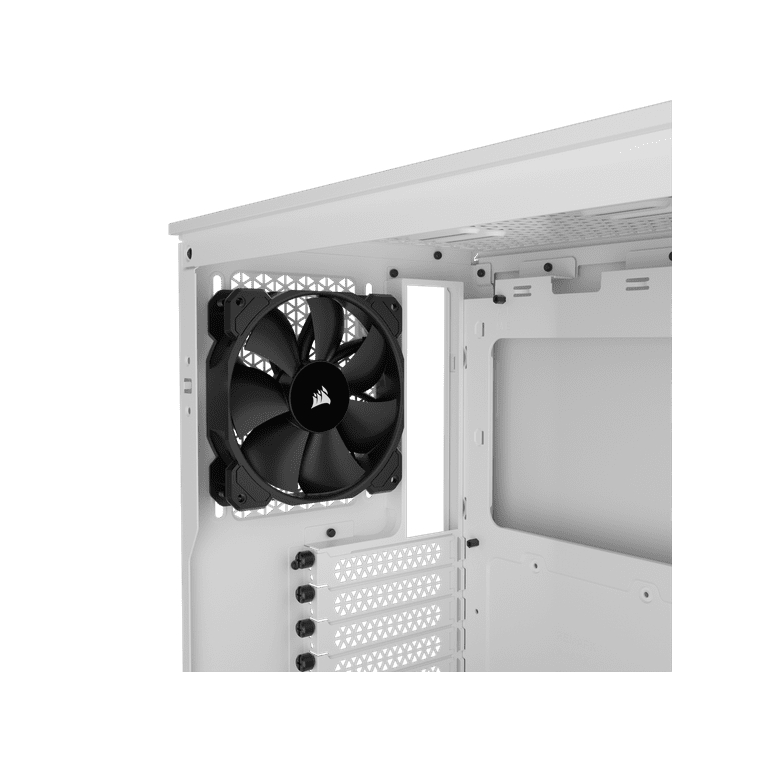 CORSAIR 3000D AIRFLOW Mid-Tower PC Case - White - 2x SP120 ELITE Fans - Four -Slot GPU Support – Fits up to 8x 120mm fans - High-Airflow Design 