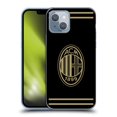 thumbnail image 1 of Head Case Designs Officially Licensed AC Milan Crest Black And Gold Soft Gel Case Compatible with Apple iPhone 14, 1 of 7