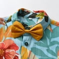thumbnail image 3 of GYRATEDREAM Boys Shorts Set Summer Outfits Clothes Button Down Short Sleeve Shirt and Shorts Set Hawaii Shirts Sets for 2-3Y, 3 of 9