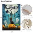 thumbnail image 2 of Injueey Bandera de jardín de Halloween Impresión de doble cara Fiesta de vacaciones Colgando Cercas al aire libre Parque Porche Patio Banner Kits de decoración para fiestas, 2 of 6