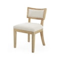 thumbnail image 2 of GDF Studio Eustace Farmhouse 7-Piece Dining Set, 63" Rectangle Table with Solid Wood Frame and Upholstered Chairs, Beige+Natural, 2 of 14