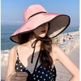 thumbnail image 2 of YooGuoGuo Women's Wide Brim Sun Hat with Wind Lanyard UPF 50+ Sun Protective Summer Hat Packable Bucket Hat Beach Cap, 2 of 7