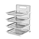 thumbnail image 1 of Cateissary Estante para platos, almacenamiento de platos montado en la pared, organizador de cocina, bandejas de cocina, juego de 4 platos de Color transparente, 1 of 6