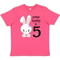 thumbnail image 3 of Inktastic Somebunny is Five- 5th Birthday Bunny Youth T-Shirt, 3 of 5