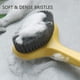 thumbnail image 2 of Cepillo corporal de baño con cerdas cómodas Mango largo Exfoliación suave Mejora la salud y la belleza de la piel Ducha de baño Cepillo corporal de cepillado húmedo o seco Sincero  Ropa, 2 of 7