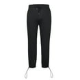 thumbnail image 3 of Inleife Men Splicing Overalls Casual Pocket Sport Work Casual Trouser Full Length Pants Black XL, 3 of 5