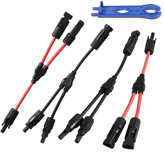 2-Port Solar Panel Cable Splitter & Adapter for Home PV Systems