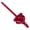 Red, variant on YAHHU 17.7 in / 45 cm Universal Table Saw Miter Gauge Aluminum Angle Push Ruler Quick Positioning 27 Stops Red[cite: 1]