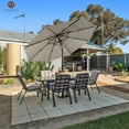 thumbnail image 6 of Mondawe 10 Ft 3 Tier Patio Umbrella, Outdoor Umbrella Double Vented, Market Table Tilt Umbrella with Crank, Outdoor Aluminum Umbrella for Market, 6 of 9