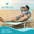 thumbnail image 6 of Ostrich Chaise Sunbathing Poolside Beach Chair w/Recliner Pool Chair, Teal, 6 of 12