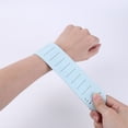 thumbnail image 2 of Silicona Slap Ring Bloc de notas Bolsillo portátil Lista de tareas Pulsera (Azul claro) JShteea  Libre de BPA, 2 of 9